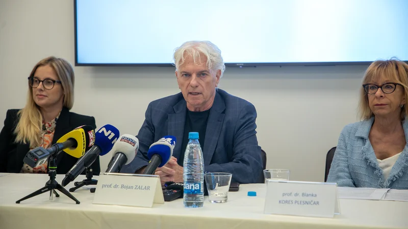 Fotografija: Direktor Psihiatrične klinike Ljubljana Bojan Zalar si je disciplinski postopek prislužil s sporno izjavo na novinarski kinferenci o domnevnem nasilju na njegovi kliniki. FOTO: Voranc Vogel/Delo