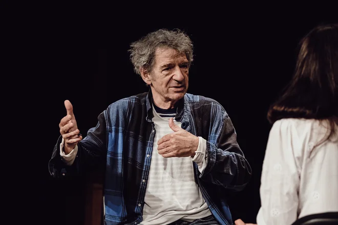 Miki Manojlović na filmskem festivalu Krafft v Kranju: Saj ne morem ločiti vlog od svojega življenja. To ne pomeni, da sem nor. Vse, kar delam, delam iz sebe. FOTO: Maša Pirc