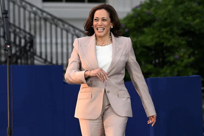 Ameriška podpredsednica Kamala Harris je odraščala od glasbi Tine Turner. FOTO:  Andrew Caballero-Reynolds/AFP