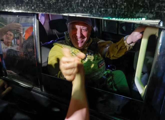 Jevgenij Prigožin išče nove vzvode moči.FOTO: Alexander Ermochenko/Reuters