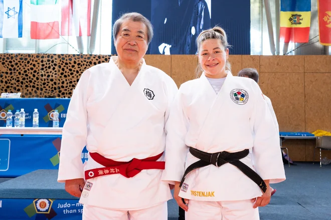 Haruki Uemura dobro pozna uspehe slovenskega juda in tudi našo najuspešnejšo borko Tino Trstenjak. FOTO: Rok Rakun/ppr.si