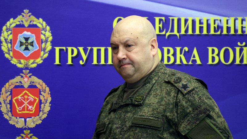 Fotografija: Sergej Surovikin je bil do januarja letos poveljnik vseh ruskih enot v Ukrajini. FOTO: Reuters
