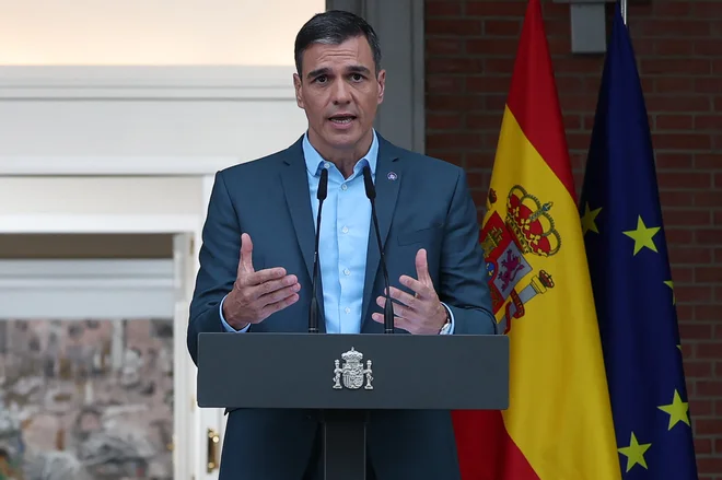 Španski premier Pedro Sanchez. FOTO: Pierre-philippe Marcou/AFP