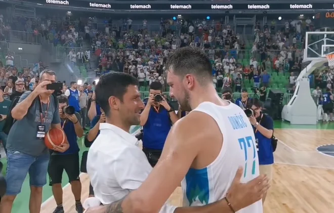 Novak Đoković kot velik ljubitelj košarke občuduje tudi Luko Dončića. FOTO: Instagram