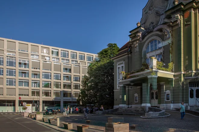 Asfaltne, betonske in druge kamnite površine toploto vsrkavajo neprimerno bolj in jo hranijo dlje kot rastlinske. FOTO: Voranc Vogel/Delo