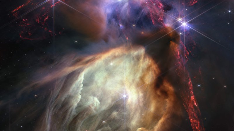 Fotografija: Rho Ophiuchi je Zemlji najbližja zvezdna porodnišnica. FOTO: NASA/AFP

 