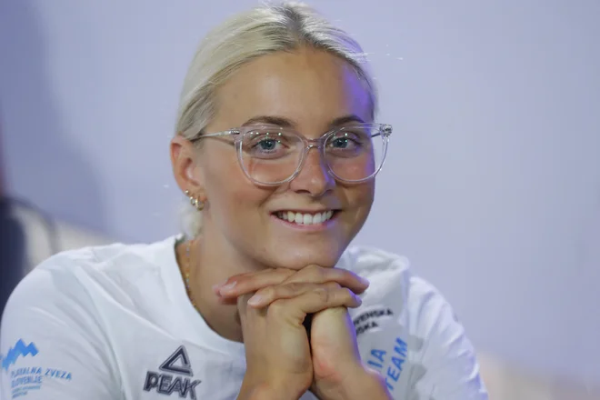 Olimpijina reprezentantka se veseli najpomembnejše plavalne tekme v sezoni. FOTO: Leon Vidic/Delo