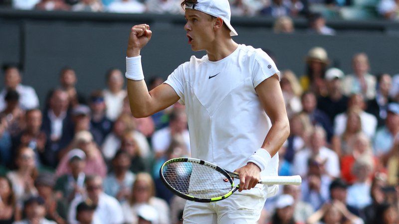 Fotografija: Holger Rune je zdaj št. 6 svetovnega tenisa.

FOTO: Hannah McKay/Reuters
