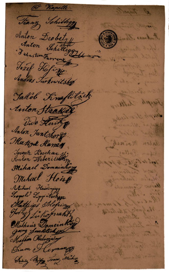 Med podpisniki peticije za Zedinjeno Slovenijo iz leta 1848, podpisane na Kapeli, je tudi Mihael Hojs iz Potrne. Foto faksimile iz knjige