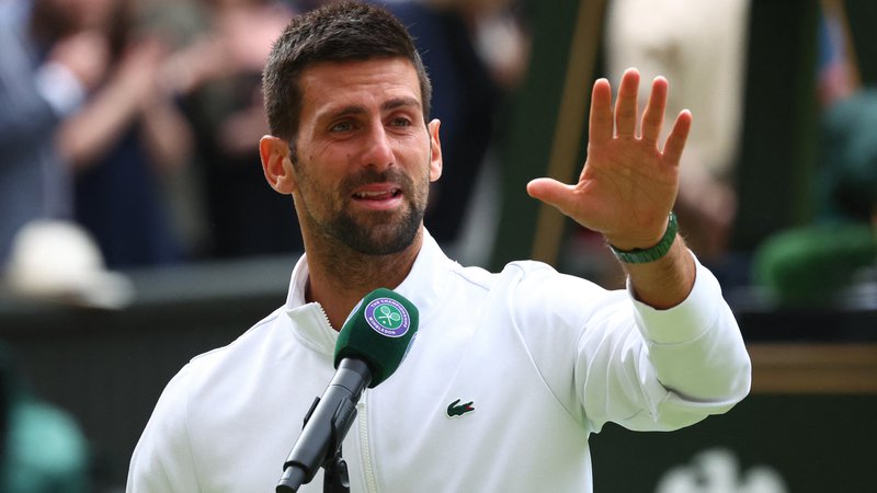 Fotografija: Novak Đoković je izgubil zadnji finale Wimbledona proti Carlosu Alcarazu. FOTO: Toby Melville/Reuters