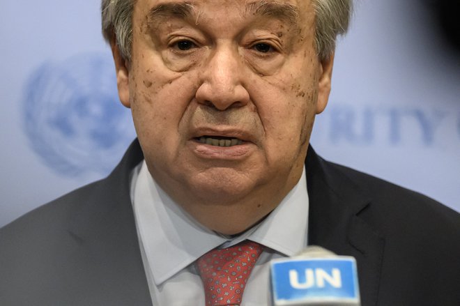 Generalni sekretar ZN Antonio Guterres: Peščica donacij nekaterim državam ne bo popravila dramatičnega vpliva konca dogovora. FOTO: Ed Jones/Afp