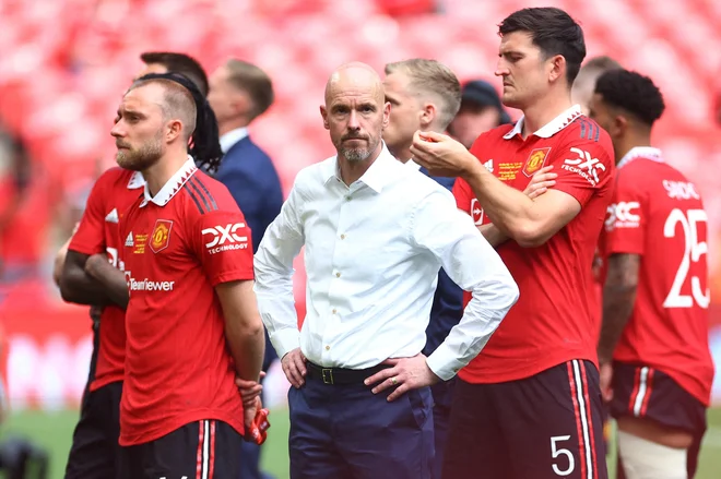 Erik ten Hag zahteva od igralcev strogo disciplino. FOTO: Carl Recine/Reuters