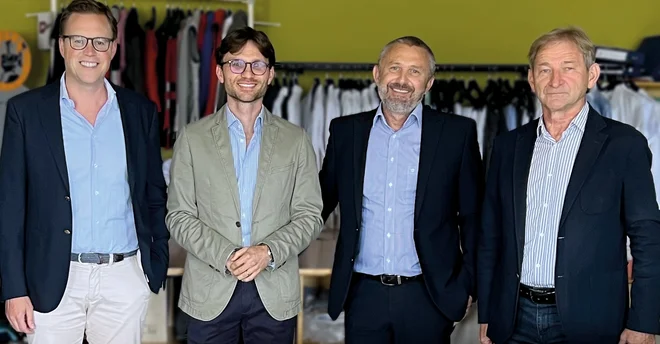 Vodstvena ekipa Zaščite Ptuj in kupca CWS Workwear FOTO: Zaščita Ptuj