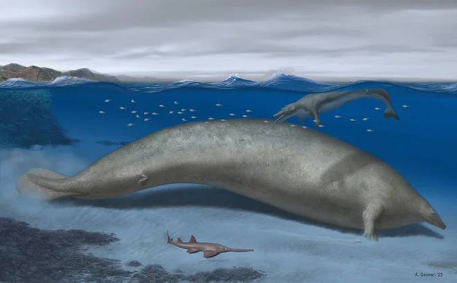 Perucetus colossus je živel pred približno 38–40 milijoni let. FOTO: Alberto Gennari via Reuters