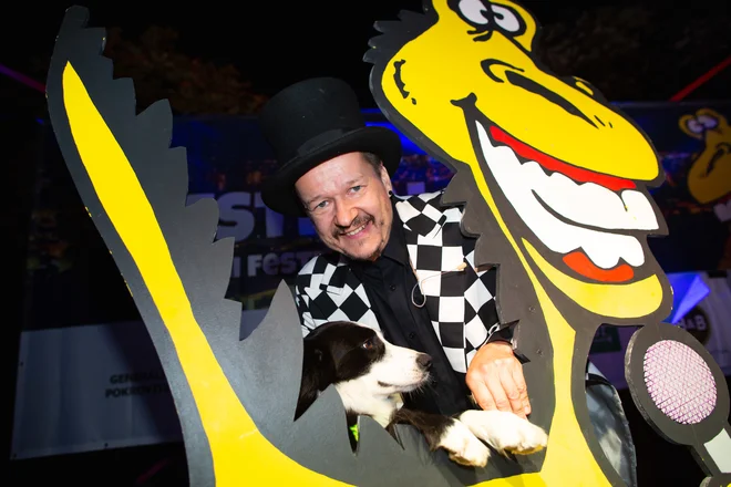 Andrej Težak - Tešky je prepričan, da festival Panč ponuja najboljši smeh. Foto Matej Pušnik