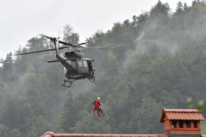 Gorski reševalci na terenu. FOTO: GRZS
