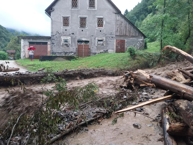 Poplave na Cerkljanskem. FOTO: PGD Cerkno