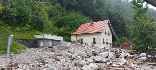 Spodnja Kanomlja. FOTO: Aljaž Leban/URSZR, izpostava Nova Gorica 