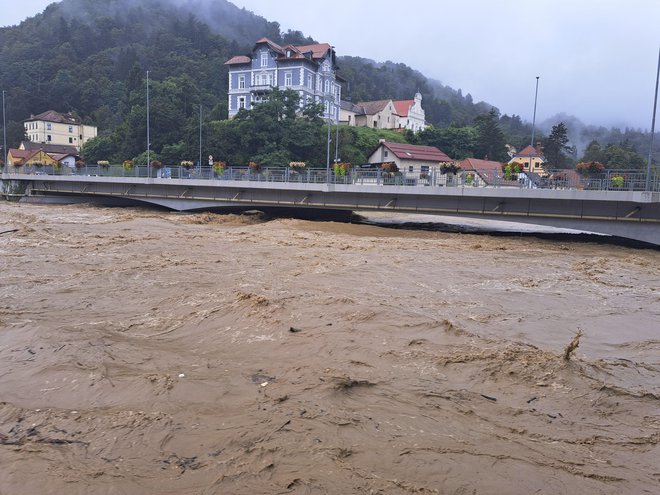 V Celju je poplavilo Medlog, del Špice, mestni park, Polule, Zagrad. FOTO: Špela Kuralt 