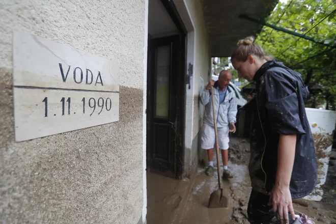 Posledice poplav na Ljubnem ob Savinji. Foto Leon Vidic/delo Delo