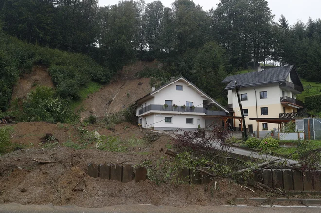 Ko se teren razmoči in se začnejo procesi plazenja, se lahko plazovito območje izda z različnimi značilnostmi. FOTO: Leon Vidic