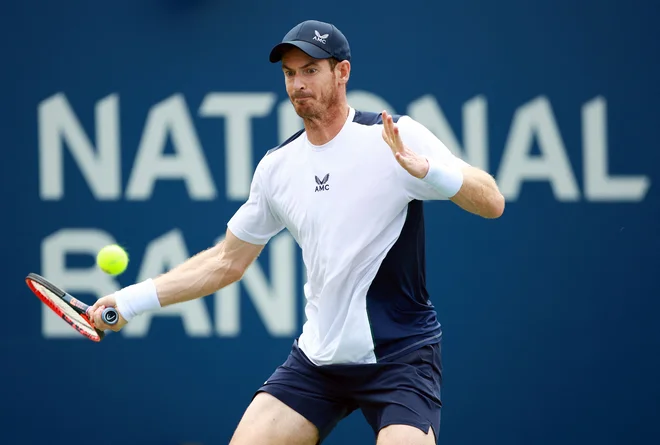 Andy Murray je iz previdnosti raje predal dvoboj osmine finala proti Janniku Sinnerju. Foto Vaughn Ridley/AFP