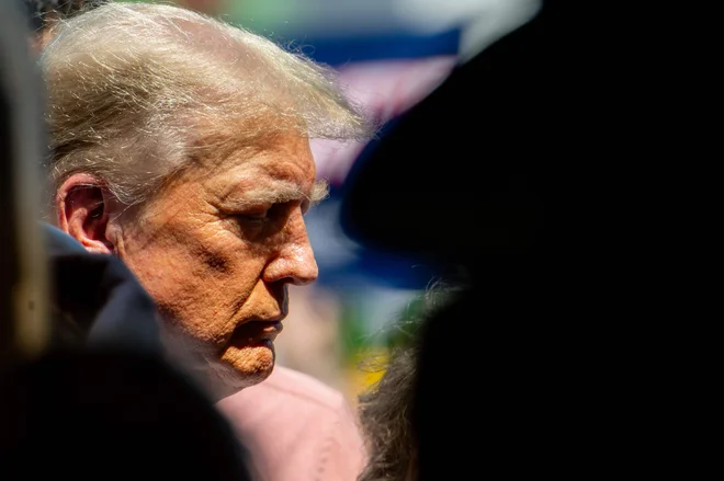 Nekdanji predsednik in sedanji kandidat za ponovno republikansko predsedniško imenovanje Donald Trump. FOTO: Brandon Bell Getty Images/AFP