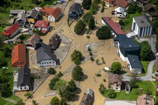 Črna na Koroškem je utrpela veliko škodo. FOTO: Voranc Vogel