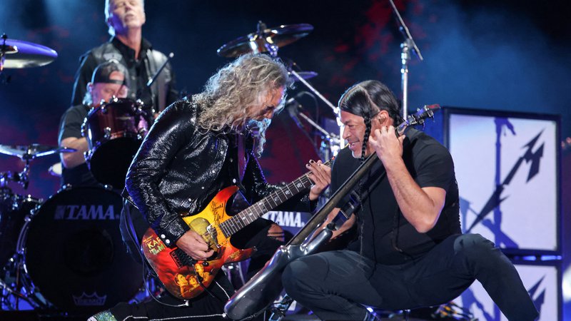 Fotografija: Metallica septembra 2022 v New Yorku, 31 let po nastopu v Moskvi. FOTO: Caitlin Ochs/Reuters