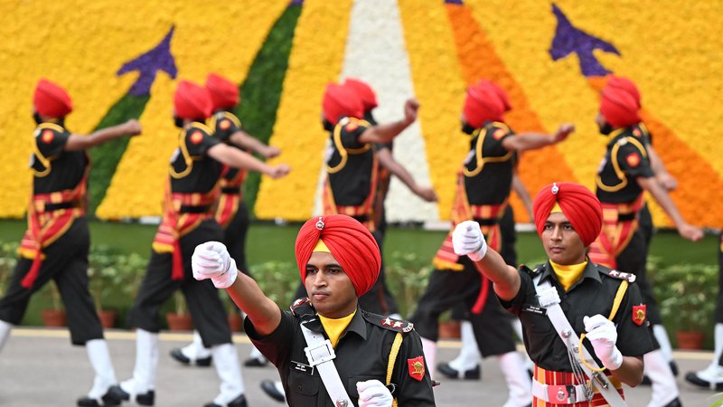 Fotografija: V Indiji so 15. avgusta proslavili 77. dan neodvisnosti. FOTO: Sajjad Hussain/AFP