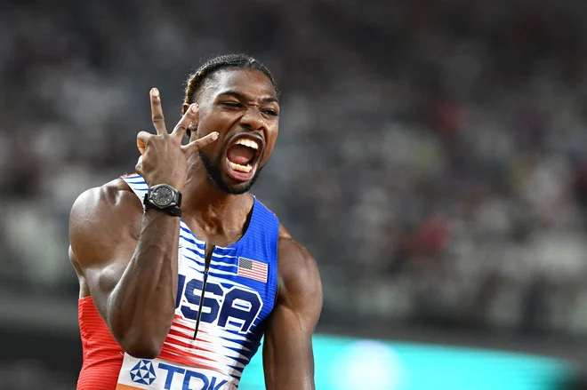Ameriški šprinterski as Noah Lyles je v Budimpešti osvojil vse, kar se je osvojiti dalo. FOTO: Jewel Samad/AFP