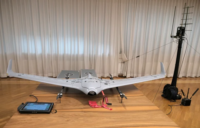 Belinov brezpilotni letalnik FOTO: MORS