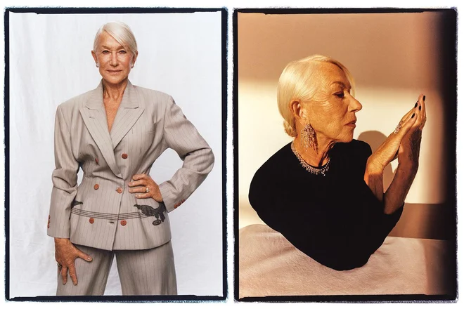 Ne glede na to, ali je na rdeči preprogi ali na naslovnici revije, je Helen Mirren vedno videti bleščeča in divja, a hkrati zelo podobna sama sebi. FOTO: promocijsko gradivo