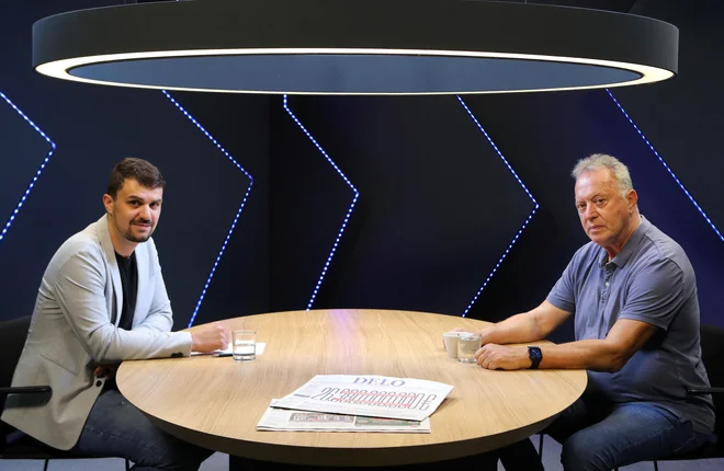Zmago Sagadin je bil gost podkasta Košarka v studiu Dela. Foto: Marko Feist