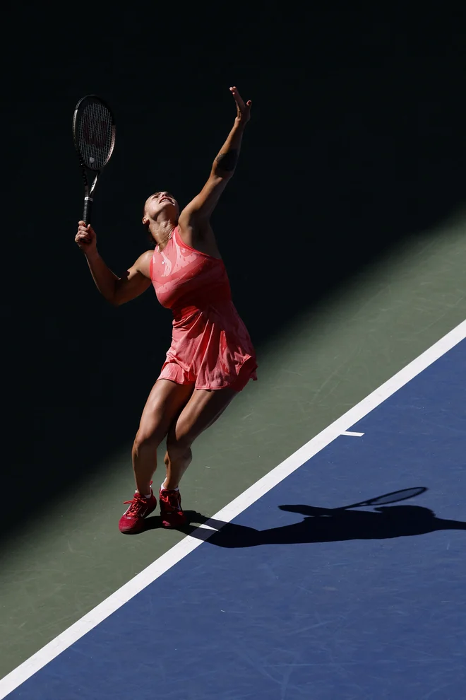 Arina Sabalenka gre zmago po zmago. FOTO:Geoff Burke/Reuters