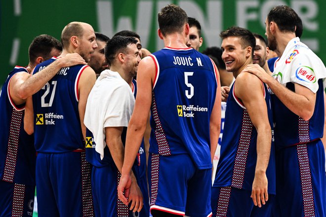 Srbska reprezentanca bo v četrtfinalu igrala proti Litvi. FOTO: Sherwin Vardeleon/AFP
