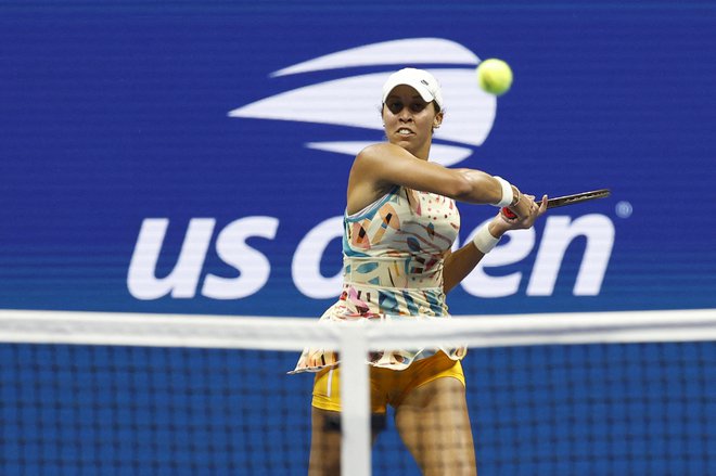 Američanka Madison Keys se v New Yorku dobro počuti. FOTO: Geoff Burke/Usa Today Sports Via Reuters Con