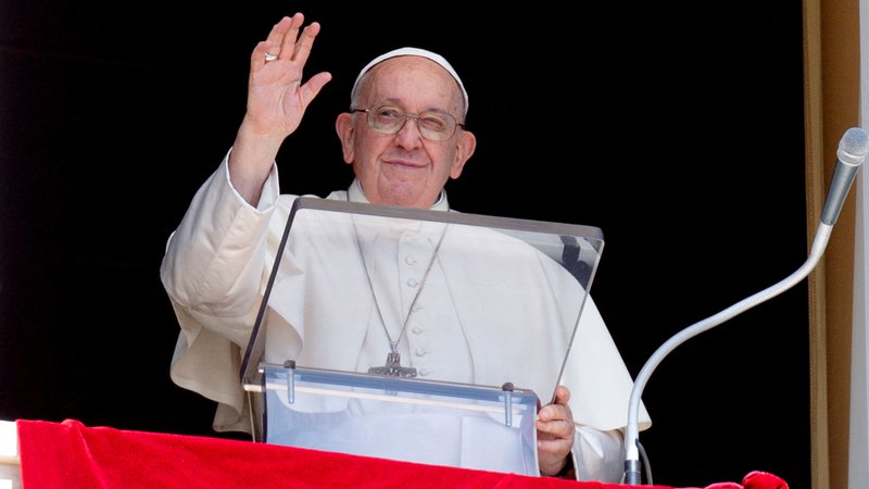 Fotografija: Papež Frančišek. FOTO: Vatican Media/Reuters