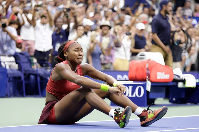 Zmagobvalka OP ZDA Coco Gauff je napredovala na 3.mesto. FOTO: Kena Betancur/AFP