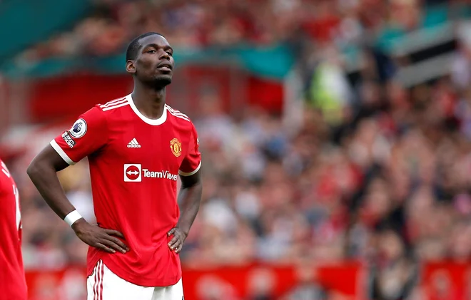 Paul Pogba je večino kariere igral za Manchester United. FOTO: Craig Brough/Reuters
