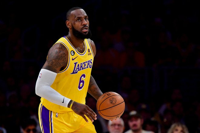 LeBron James je bil štirikrat prvak lige NBA, nazadnje leta 2020 z LA Lakers. FOTO: Gary A. Vasquez/USA Today Sports