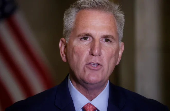 Republikanski predsednik predstavniškega doma Kevin McCarthy. FOTO: Leah Millis/Reuters