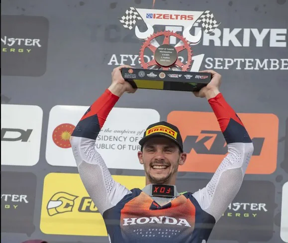 Tim Gajser je dobil zadnjo dirko v Turčiji. FOTO: Honda Racing