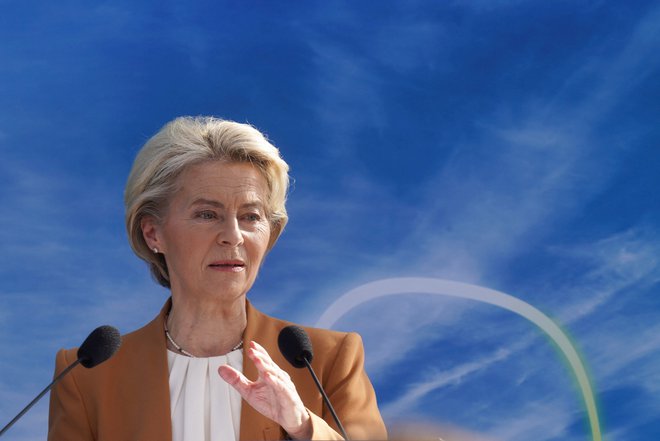 Predsednica Evropske komisije Ursula von der Leyen. FOTO: Tom Little/Reuters
