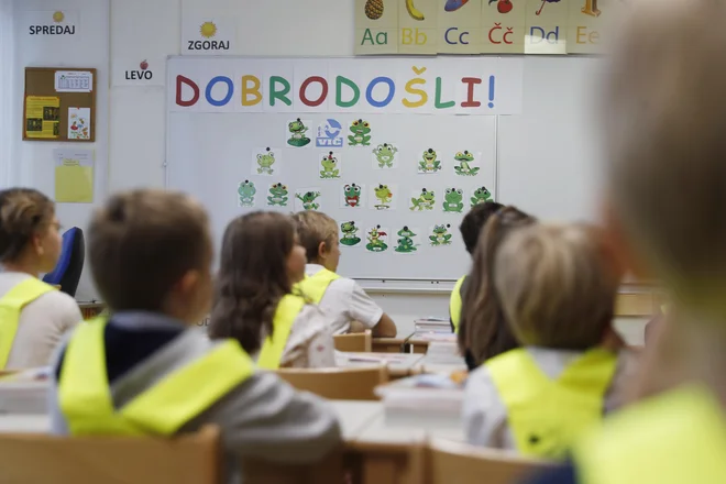 Veliko otrok tudi po nekaj letih bivanja v Sloveniji še vedno ne znajo slovenščine, da bi lahko dosegali zahtevane minimalne standarde. FOTO: Leon Vidic/Delo