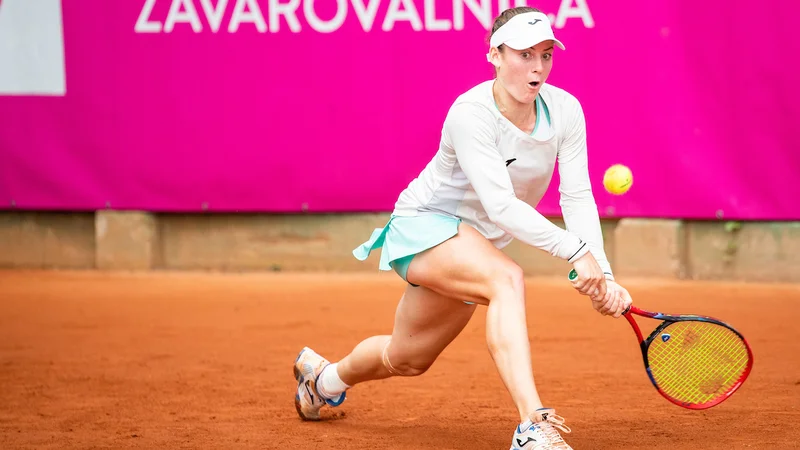 Fotografija: Najboljša slovesnka teniška igralka Tamara Zidanšek je pridobila še neka jmest na novi lestvici WTA. FOTO: Nik Moder/Sportida Sportida