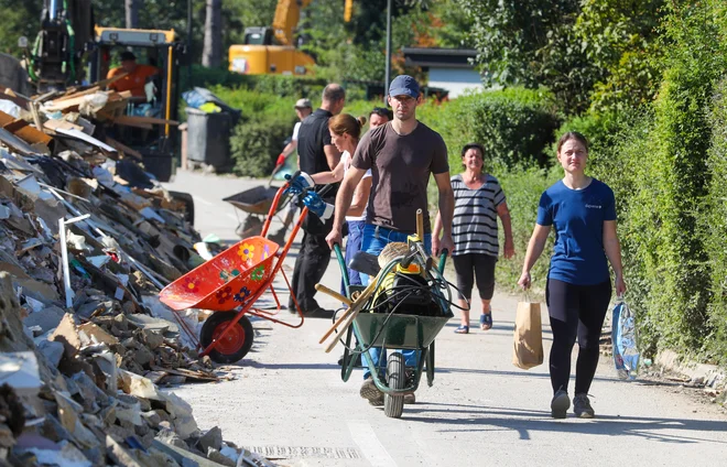 Za zaščito Sneberij bi morali podaljšati nasip in zaledne vode preusmeriti v Savo. FOTO: Matej Družnik/Delo