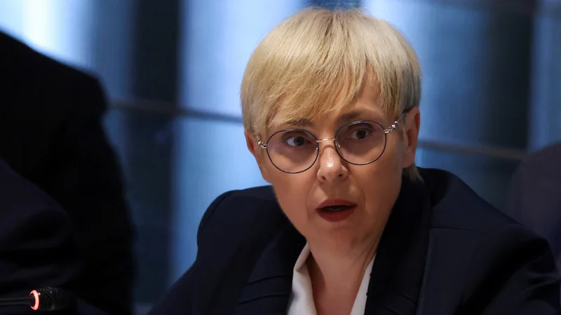 Fotografija: Slovenska predsednica Nataša Pirc Musar je nagovorila generalno skupščino OZN, udeležila pa se je tudi vrha o ciljih trajnostnega razvoja. FOTO: Caitlin Ochs/Reuters