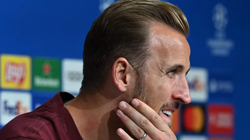 Kapetan angleške reprezentance Harry Kane je zdaj močan Bayernov adut.  FOTO: Christof Stache/AFP