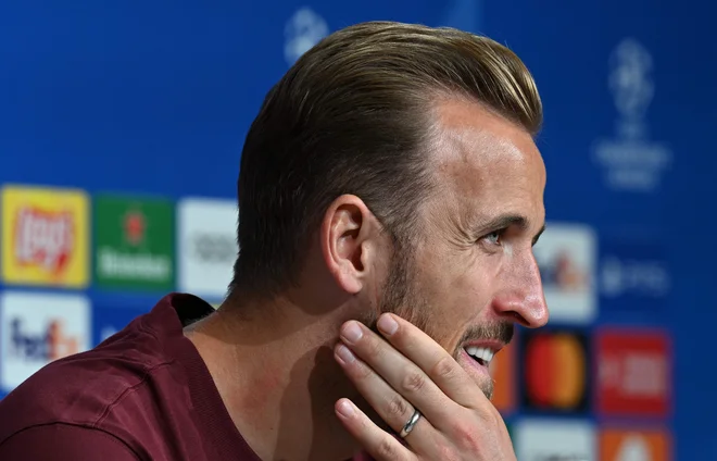 Kapetan angleške reprezentance Harry Kane je zdaj močan Bayernov adut.  FOTO: Christof Stache/AFP